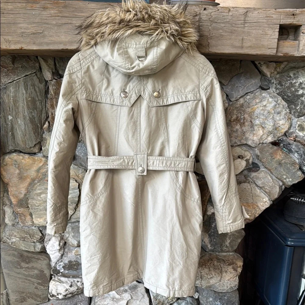 Esprit Vintage Y2K Parka with Faux Fur Trim Women’s size Medium - Picture 4 of 16